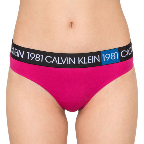 Dámska tangá Calvin Klein rúžová (QF5448E-8ZK)
