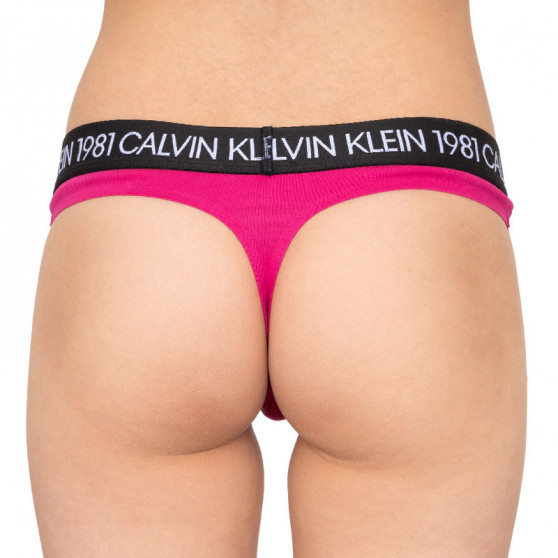 Dámska tangá Calvin Klein rúžová (QF5448E-8ZK)