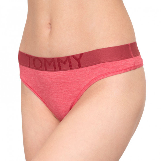 Dámská tanga Tommy Hilfiger růžová (UW0UW01060 601)