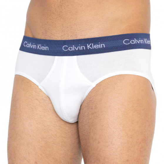 3PACK pánske slipy Calvin Klein biele (U2661G-BUH)
