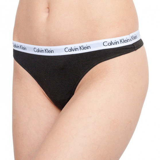 3PACK dámska tangá Calvin Klein viacfarebná (QD3587E-QT6)
