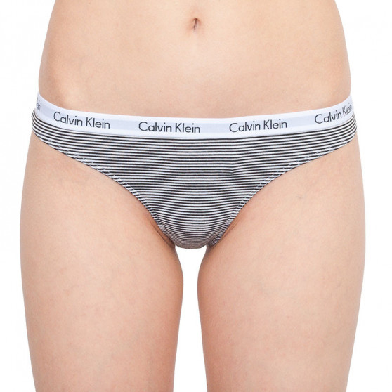 3PACK dámska tangá Calvin Klein viacfarebná (QD3587E-QT6)