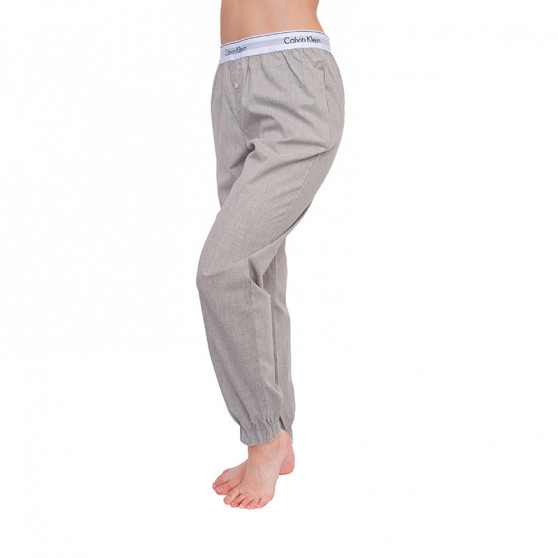 Dámske nohavice na spanie Calvin Klein sivé (QS5934E-020)