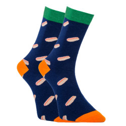 Veselé ponožky Dots Socks hot dog (DTS-SX-443-G)