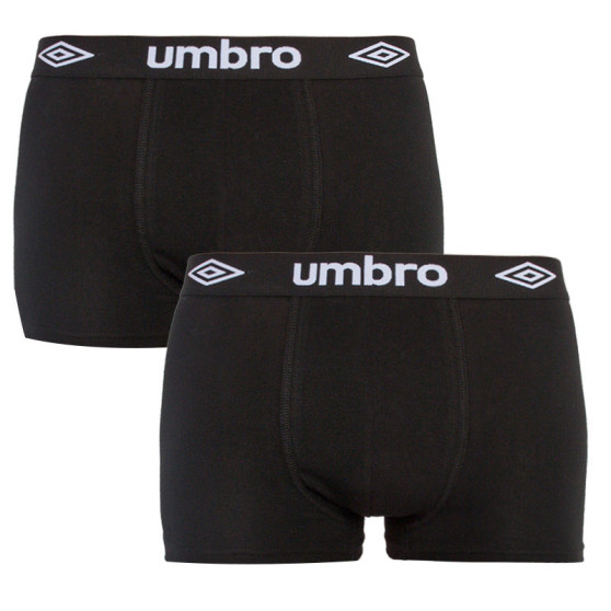 2PACK pánske boxerky Umbro čierne (UM1700G)