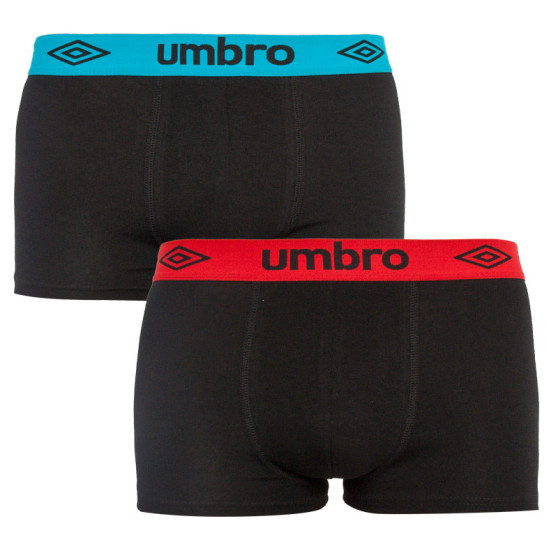 2PACK pánske boxerky Umbro čierné (UMUM0245)