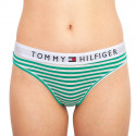 Dámske tangá Tommy Hilfiger zelené prúžky (UW0UW02349 0IK)