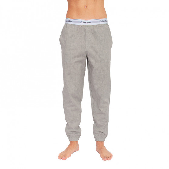 Pánske nohavice na spanie Calvin Klein sivé (NM1524E-080)