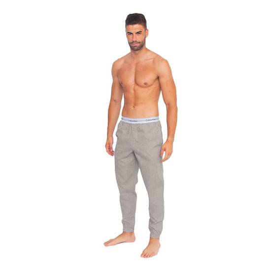 Pánske nohavice na spanie Calvin Klein sivé (NM1524E-080)