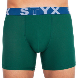 Pánske boxerky Styx long športová guma tmavo zelené (U1066)