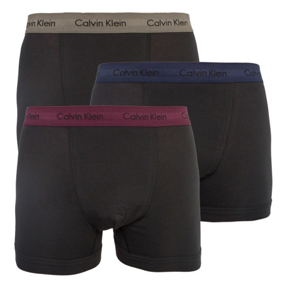 3PACK pánske boxerky Calvin Klein čierne (U2662G-LMB)