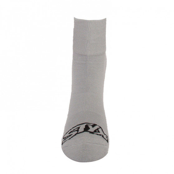 Ponožky Styx členkové sivé s čiernym logom (HK1062)