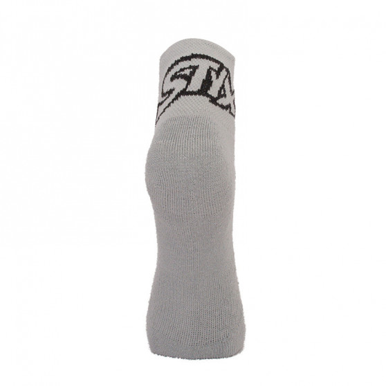 Ponožky Styx členkové sivé s čiernym logom (HK1062)