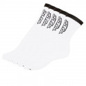 5PACK ponožky Styx vysoké biele s čiernym nápisom (H26161616161)