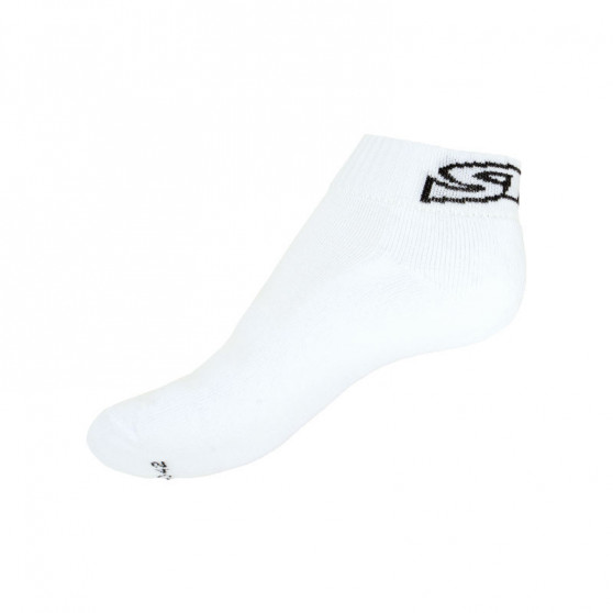 5PACK ponožky Styx členkové biele s čiernym nápisom (H27171717171) 