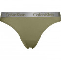 Dámska tangá Calvin Klein khaki (QD3539E-5TF)