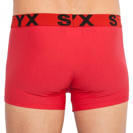 Pánske boxerky Styx športová guma nadrozmer červené (R1064)