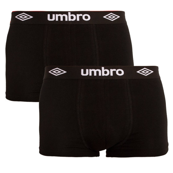 2PACK pánske boxerky Umbro čierné (UMUM0241 F)