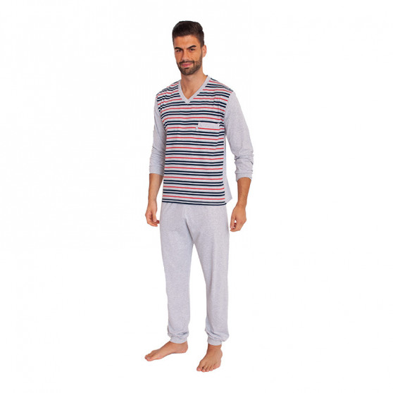 Pánske pyžamo Foltýn sivé (FPD4)