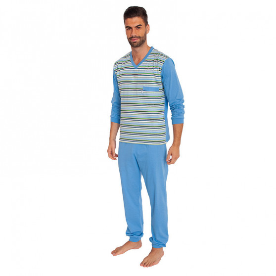 Pánske pyžamo Foltýn nadrozmer modré (FPDN1)