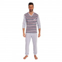 Pánske pyžamo Foltýn nadrozmer sivé (FPDN4)