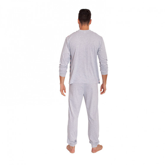 Pánske pyžamo Foltýn nadrozmer sivé (FPDN4)