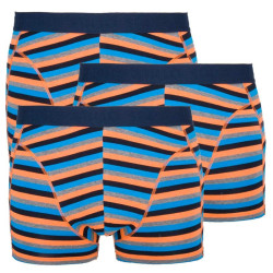 3PACK pánske boxerky Stillo modro oranžové prúžkami (STP-0121212)