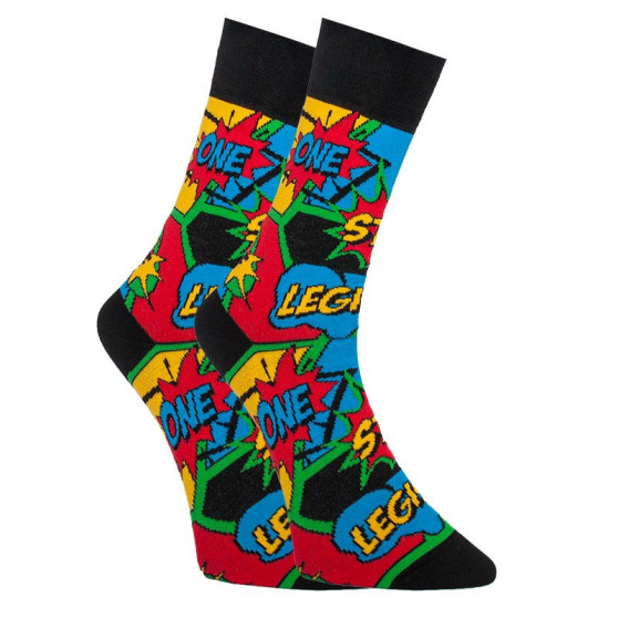 3PACK veselé ponožky Styx vysoké v darčekovom balení (H8575556)