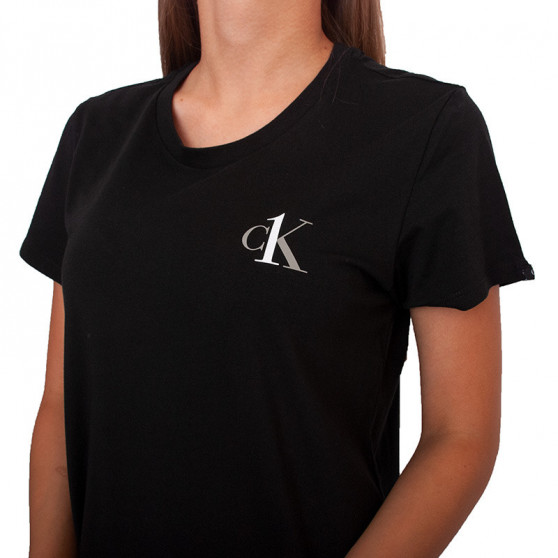 Dámska nočná košeľa CK ONE čierna (QS6358E-001)