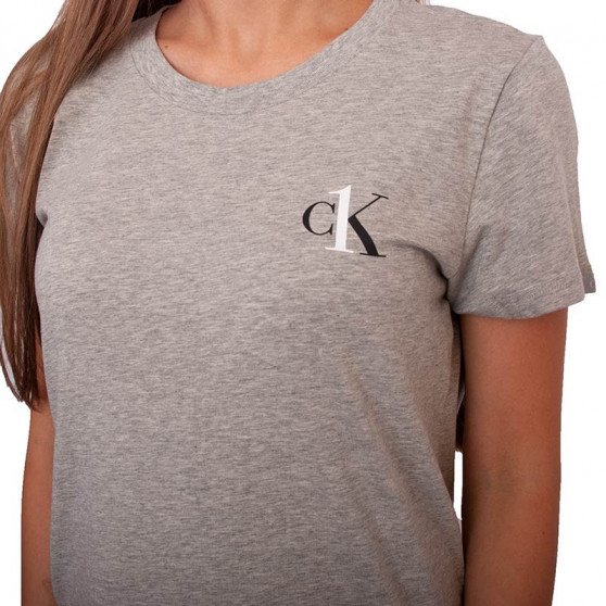 Dámska nočná košeľa CK ONE sivá (QS6358E-020)