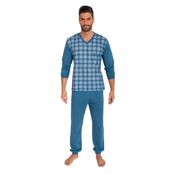 Pánske pyžamo Foltýn modré (FPD3)