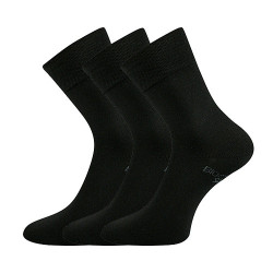 3PACK ponožky Lonka čierne (Bioban)