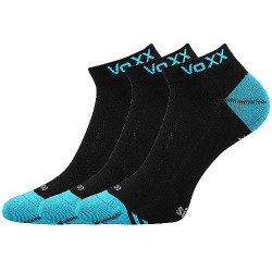 3PACK ponožky VoXX bambusové čierné (Bojar)
