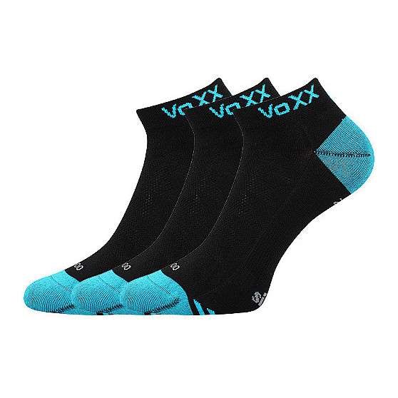 3PACK ponožky VoXX bambusové čierné (Bojar)