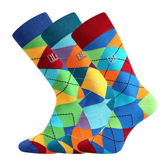 3PACK ponožky Lonka viacfarebné (Dikarus)