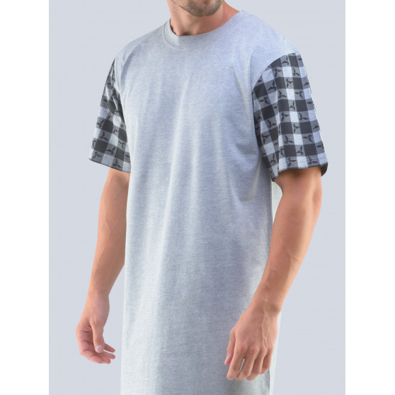 Pánska nočná košeľa Gino šedá (79090)