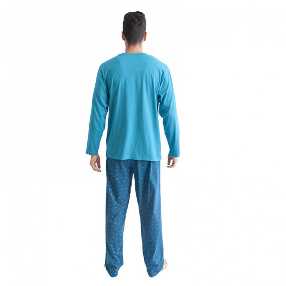 Pánske pyžamo Gino tyrkysové (79089)