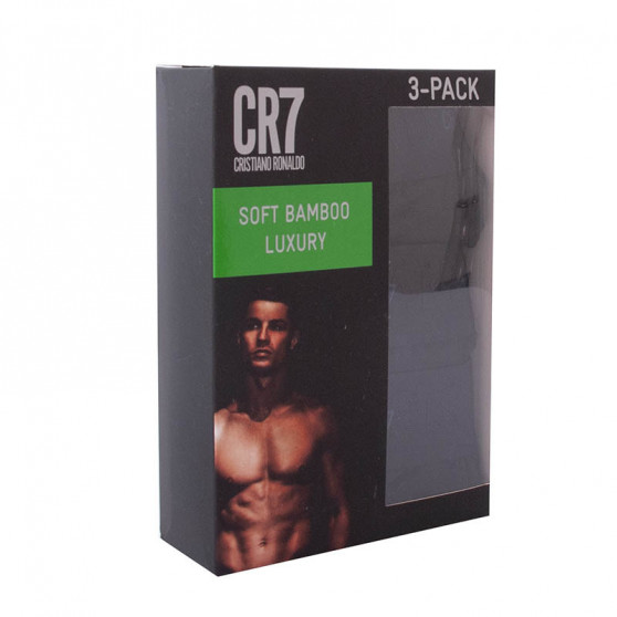 3PACK pánske boxerky CR7 bambusové čierne (8230-49-400)