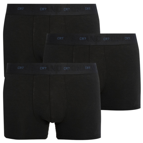 3PACK pánske boxerky CR7 bambusové čierne (8230-49-400)