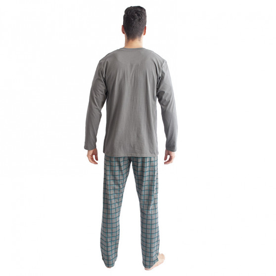 Pánske pyžamo Gino tmavo sivé (79095)