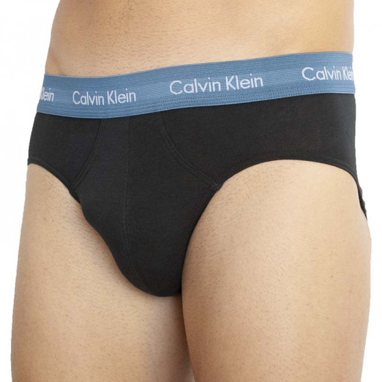 3PACK pánske slipy Calvin Klein čierne (U2661G-9HC)