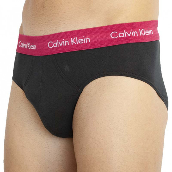 3PACK pánske slipy Calvin Klein čierne (U2661G-9HC)