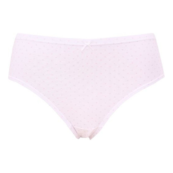 Dámske nohavičky Andrie biele s ružový vzorom (PS 2796 A)
