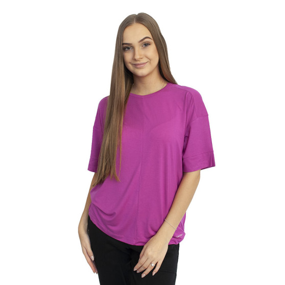 Dámske tričko Calvin Klein tmavo ružové (QS6410E-BM6)