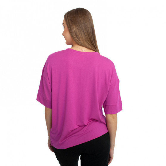 Dámske tričko Calvin Klein tmavo ružové (QS6410E-BM6)