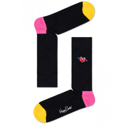 Ponožky Happy Socks Embroidery Space Cat Crew (BESC01-9300)