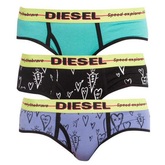 3PACK dámske nohavičky Diesel viacfarebné (00SQZS-0SAZQ-E5182)
