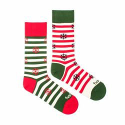 Veselé ponožky Fusakle Vianoce na snehu (--1065)