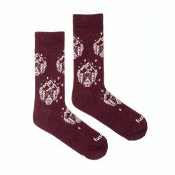 Veselé ponožky Fusakle drevenica (--0987)
