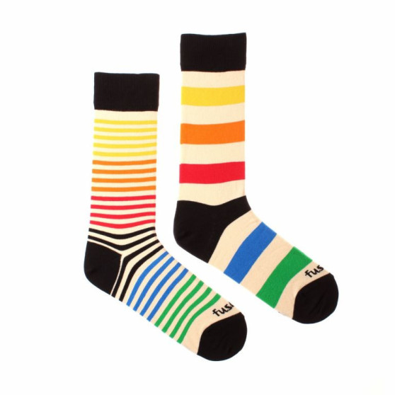 Veselé ponožky Fusakle extrovert farebný (--0802)